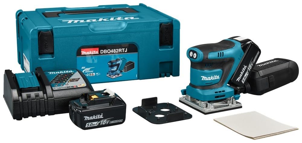 Lijadora orbital 18V LXT 5,0Ah 114x140mm pinzas DBO482RTJ