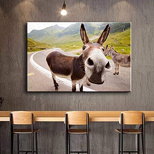 SIDIAN Animal Art Mule Burro Posters Impresiones Paisaje Lienzo Arte De La Pared Pinturas Cuadros De...