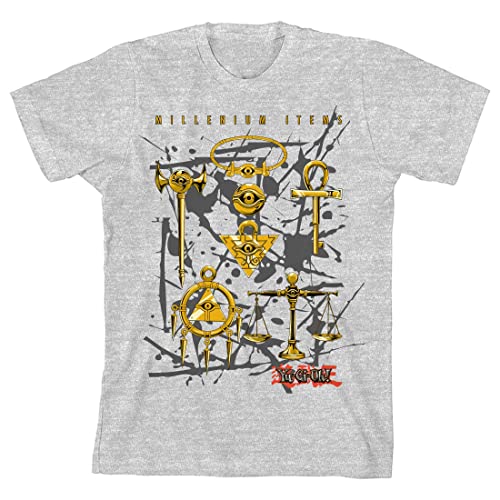 Amazon.com: Yugioh Millenium Items Boy's Heather Gray T-Shirt