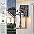 Dusk to Dawn Photocell Sensor Outdoor Porch Light with GFCI Outlet,Anti-Rust Waterproof Industrial Outdoor Lantern, Brown Exterior Work Lights Rustic Wall Light