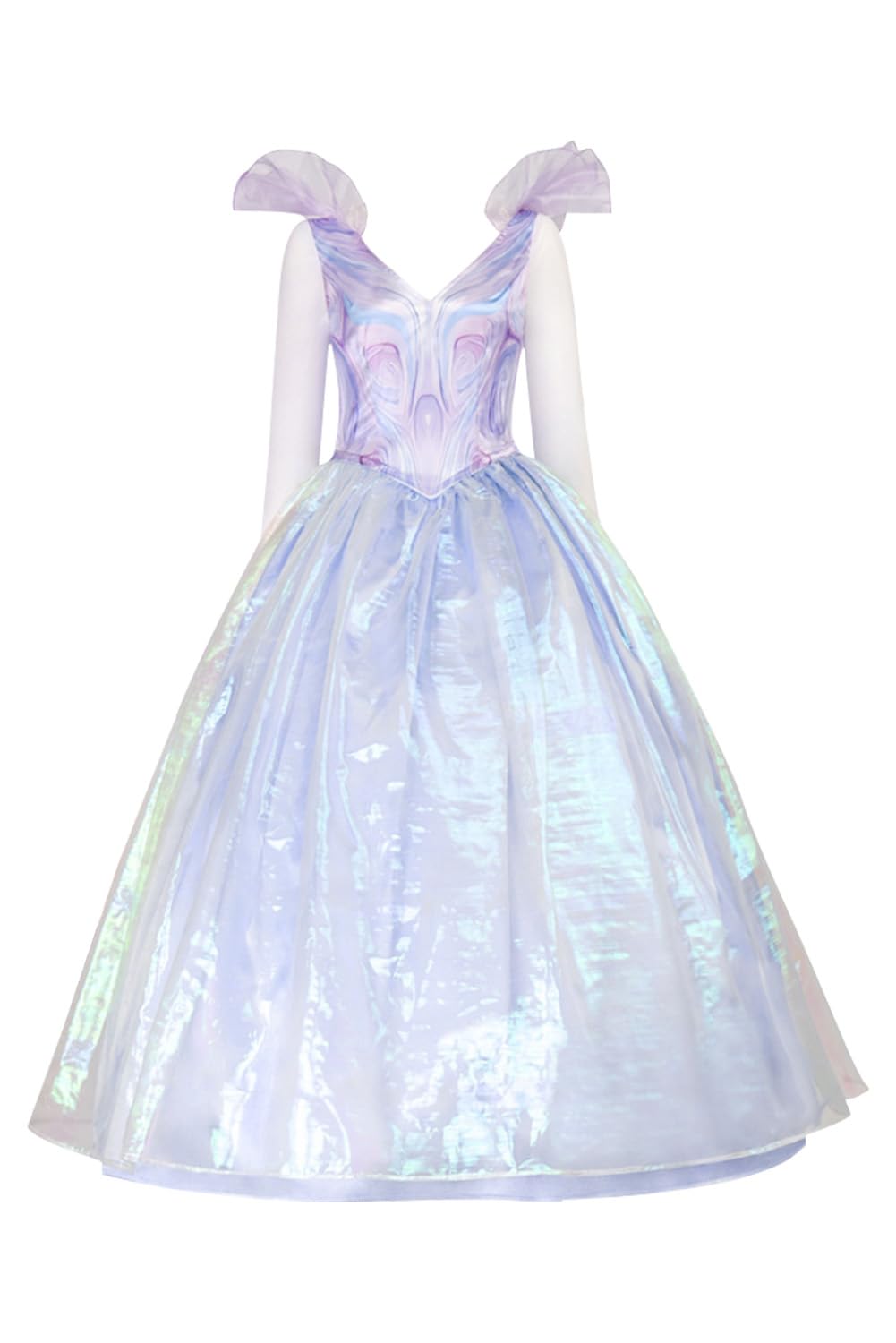Yulefly Glinda Costume Women Glinda Dress Anime Cosplay Adult Purple Dress Halloween Costumes S