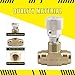 Straight Flow Control Needle Valve for Hydraulic System, Heavy-Duty Carbon Steel Pressure Fittings with 3/8