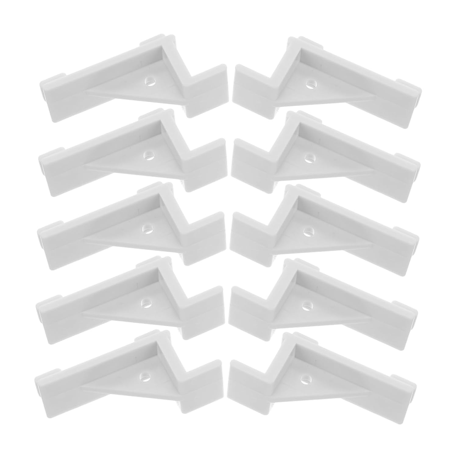 Cabilock 10pcs Refrigerator Divider Clip Fridge Door Latch Fridge Accessories for Freezer Plastic Shelf Clips for Refrigerators