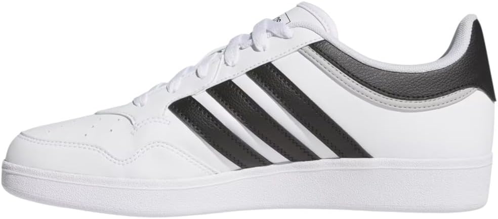 adidas Unisex Hoops 4.0 Basketball Shoes White/Black/Grey 10 Medium - Image 2