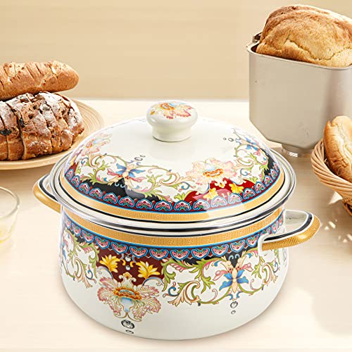 Zenfun Kitchen Enamel Stockpot With Lid thumb #5