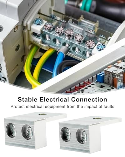 Cosses mécaniques gain de place double fil aluminium 2/0 pour jonctions électriques rapides