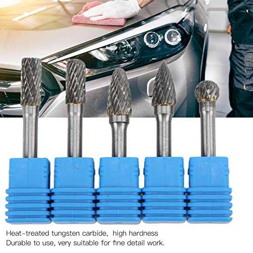 Set de 5 fresas rotativas de carburo de tungsteno 6x10 mm miniatura 2