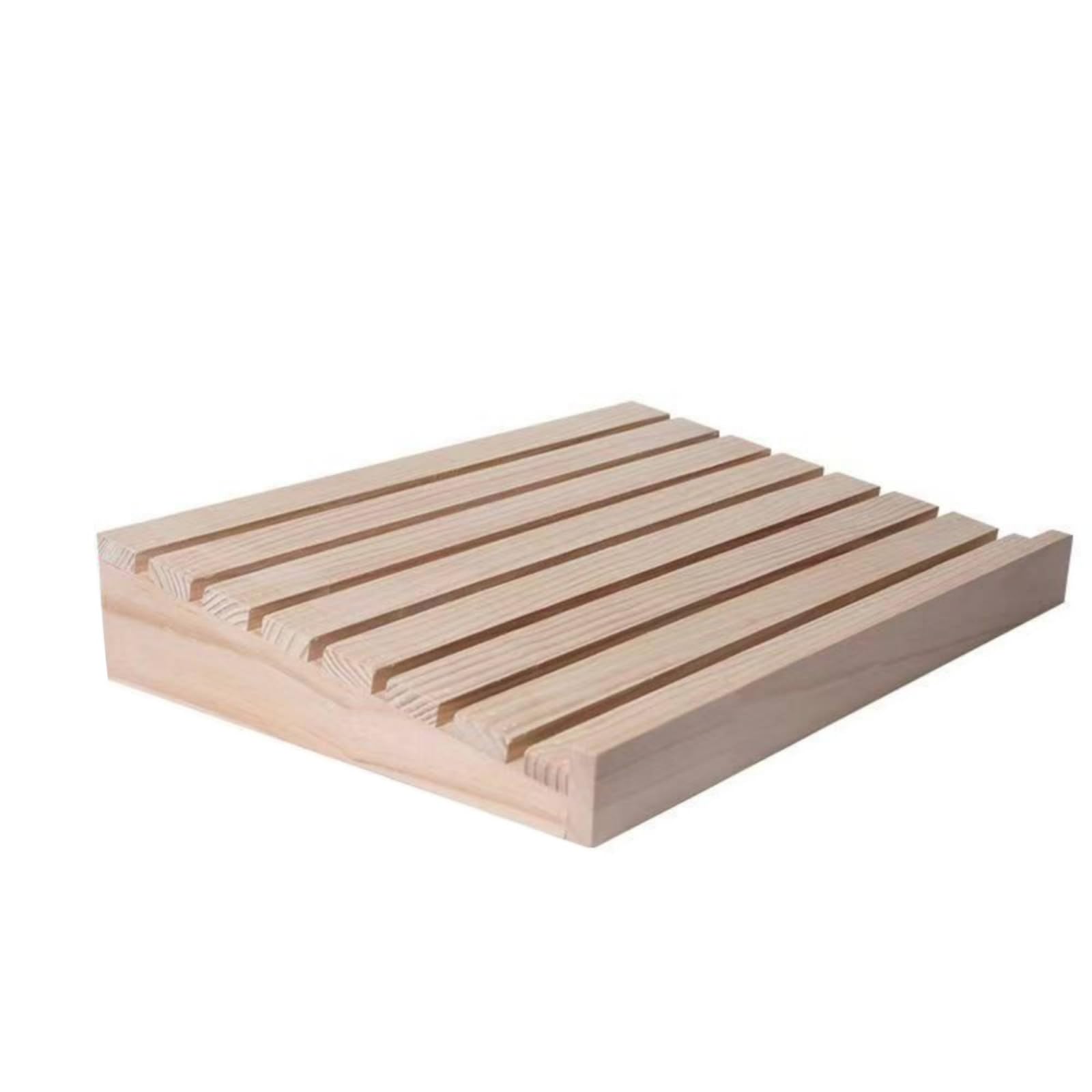 Vassoio in Legno con Doghe Resistente Espositore Rustico Alzatina per Pasticceria, 55x35x9cm
