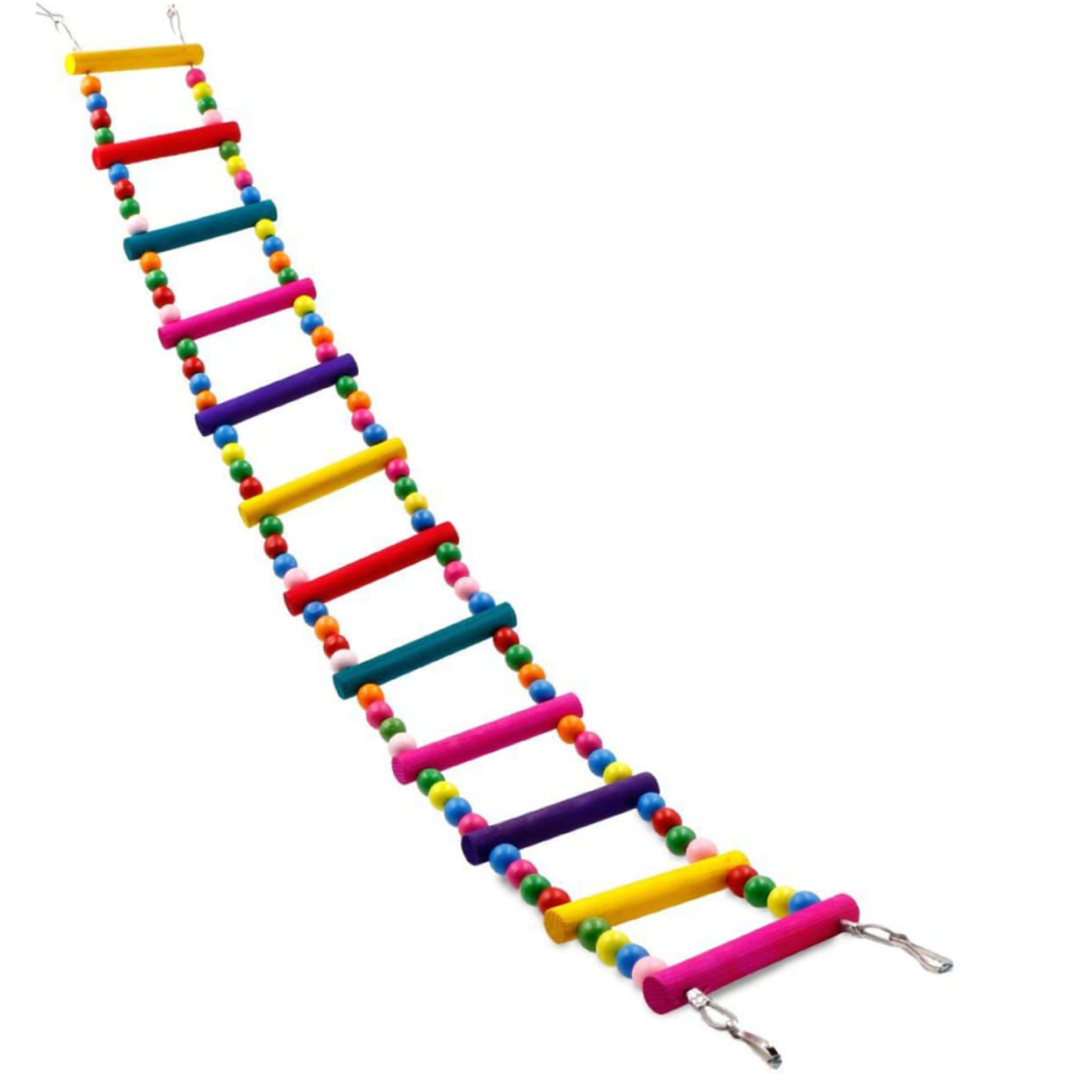 Happyyami Columpio Yaco Decoracion Tortuguera Escalera para Loros 2 Uds Escalera para Pájaros Periquitos para Pájaros Cacatúas Columpio para Loros Juguete