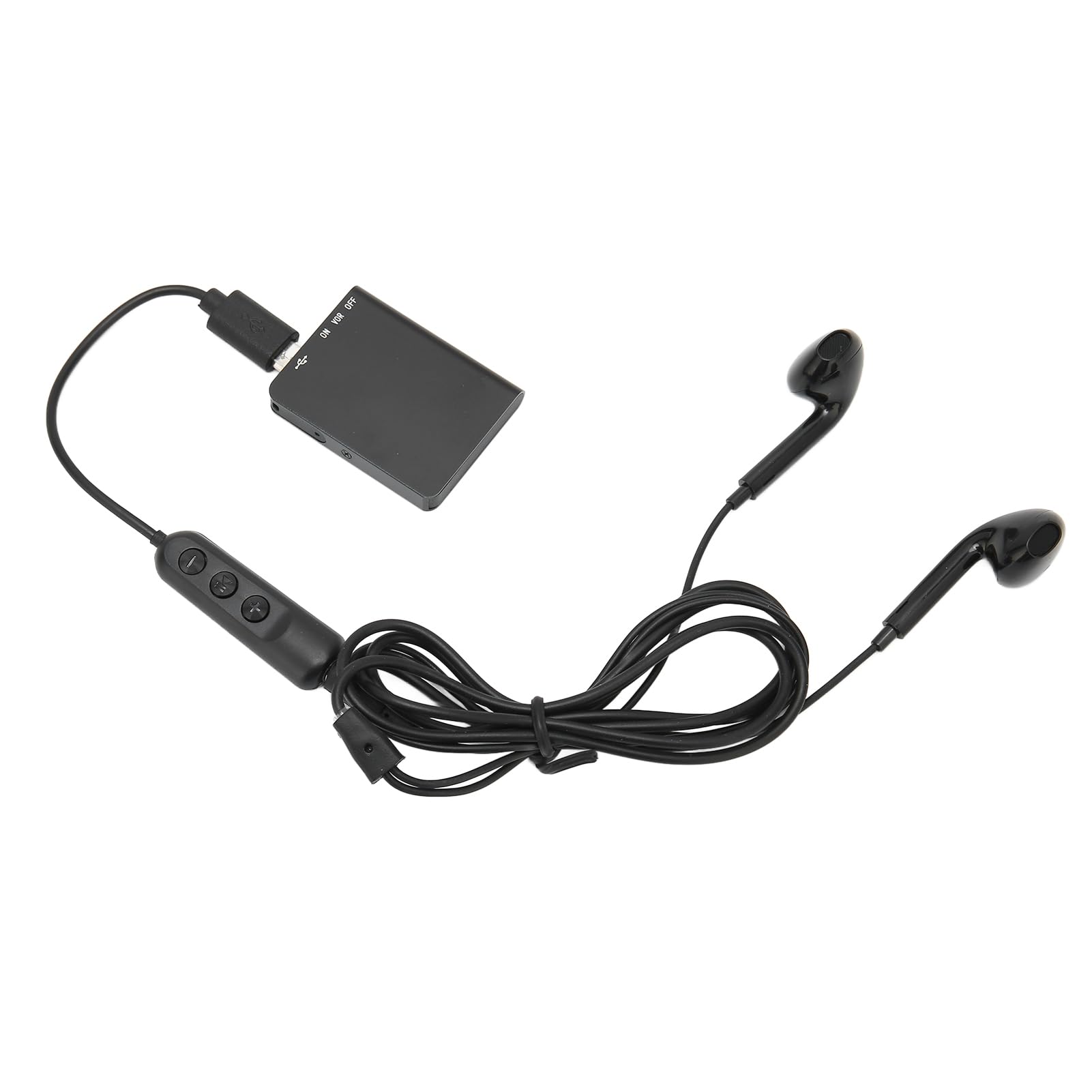 Registratore Ultra Sottile Q61 da 16 GB, Registratore Vocale Digitale Portatile con Controllo Vocale a un Tasto, Batteria Incorporata di Grande capacità, per Interviste, Riunioni,