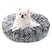 Docatgo Panier Rond pour Chien Coussin pour Chat Panier Donut Ø 60 cm (L) Gris Clair
