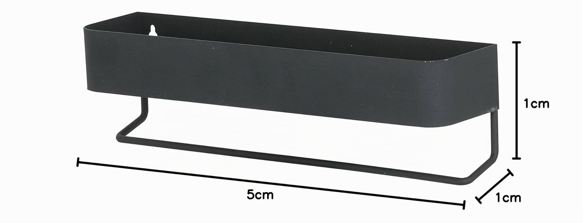 Sealskin Portasciugamano, Metallo, Nero, 35 cm