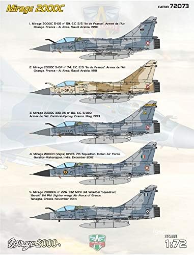 Miniatura 5 de Modelsvit 72073-172  Mirage 2000C multifunción Jet Fighter Scale Kit de aeronaves Escala Kit de aeronaves