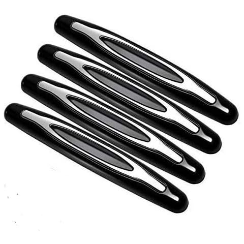 Car Door Protection Bumper - 4pcs Car Door Edge Guard Protector Strips Sticker with Strong Adhesive Anti-rub Anti-Collision Protector Universal Anti-Scratch Trucks,SUV Decorative Strip (Black) Cover