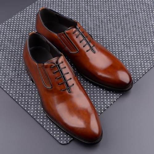 Men's Genuine Leather Oxford Dress Shoes - Handcrafted Formal Business Shoes for Wedding, Party & Office Wear, Classic Style with Premium Comfort, Ideal for Professional & Special Occasions4