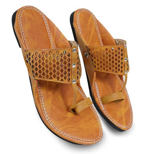 Image of Men's Ethnic Rajasthani Slippers | Embroidered Velvet Chappals | Comfortable Flat Sandals for Wedding, Festive & Daily Wear