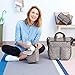 Skip Hop Baby Bottle Bag, Grab & Go, Grey Feather, 6.75x3.5x9 Inch (Pack of 2)