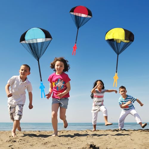 Image of Stocking Stuffers Parachute Toys for Kids: Easter Basket Stuffers for Kids Teen Boys Children Outdoor, Birthday for Teenagers 3 4 5 6 7 8 9 10 11 12 Year Old, Idea Christmas Valentines Easter Day
