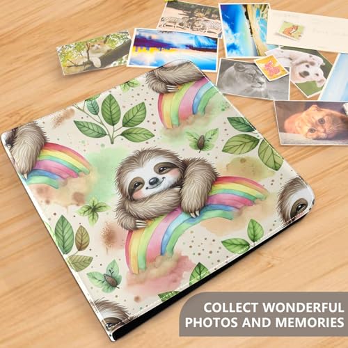 Álbum de Fotos Auto Adhesivo DIY Scrapbook Álbum Perezoso en Arcoíris 3 Anillas 40 Páginas 8x10 para Memorias miniatura 5