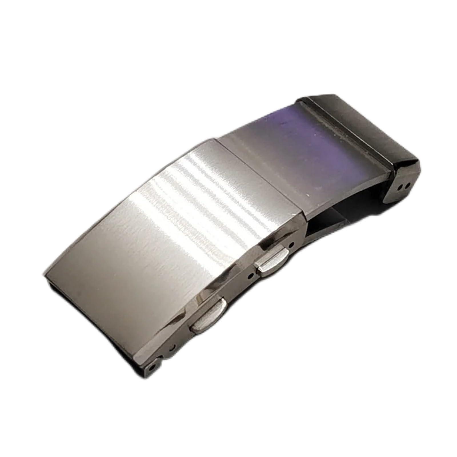 ZHGUIMING 316L stal nierdzewna solidna klamra 18mm 20mm 22mm do zapięcia Seiko podwójna blokada składany przycisk klamra nurkowa metalowe akcesoria do zegarków