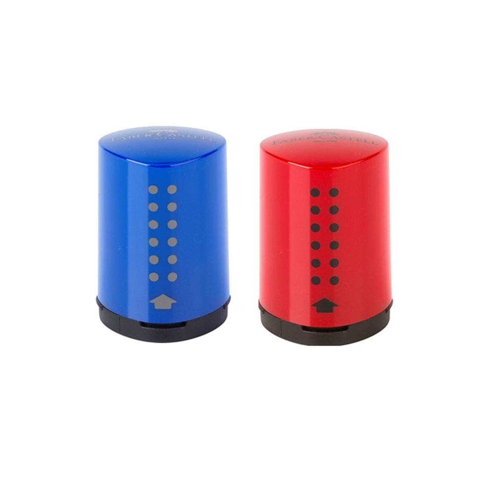 Temperówka Mini Grip 2001 wyświetlacz z pojedynczym otworem 10 sztuk niebieskie/czerwona