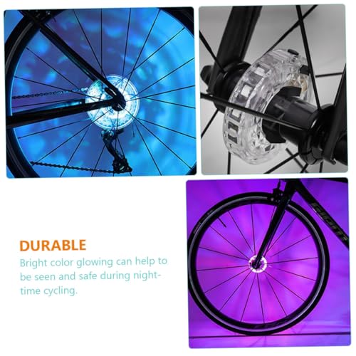Luz LED para rueda de bicicleta con luces multicolores USB recargables PRETYZOOM 5