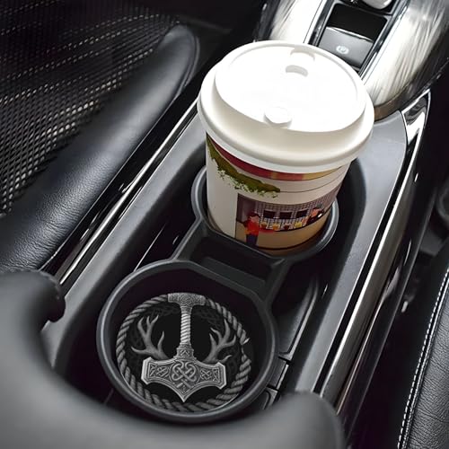 Portavasos para auto cerámico con base de corcho 2 unidades miniatura 2