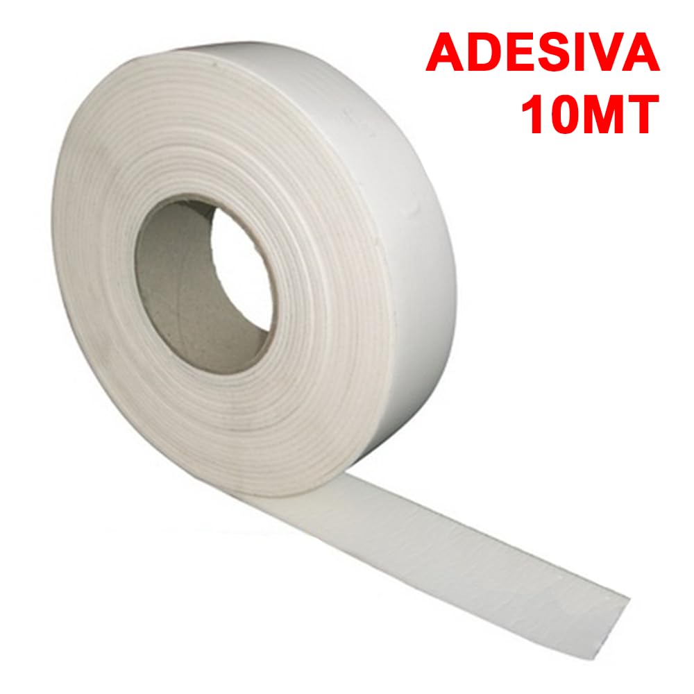 3S SuperSamaStore Fascia Isolante Adesiva 50 mm x 3 mm - Rotolo 10 m | Nastro Isolamento Termico Anticondensa in Neoprene per Tubazioni Rame e Condensa, Classe 1, Bianco