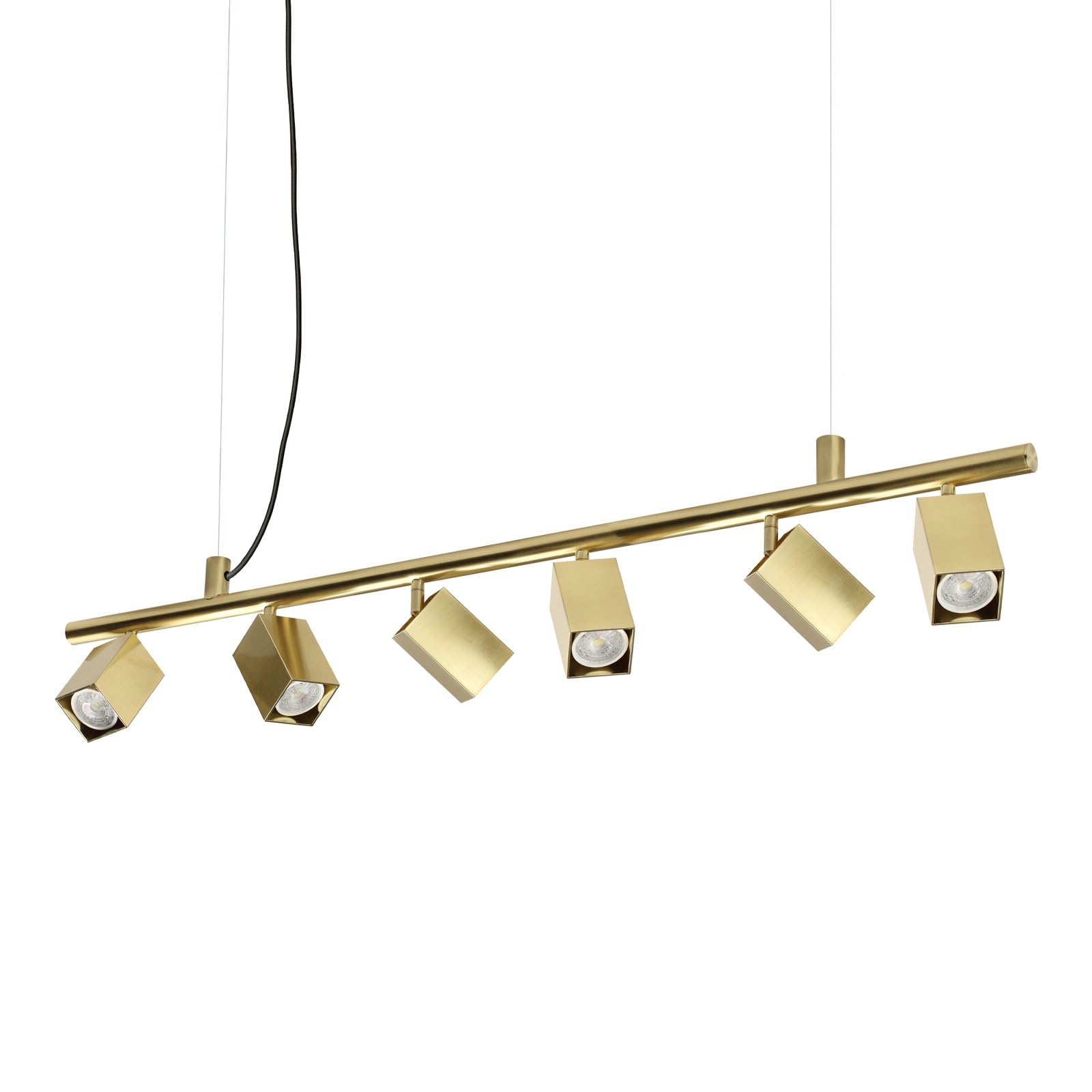 Ideal Lux Nowoczesne zawieszenie DYNAMITE 6 lamp GU10 mosiądz metal