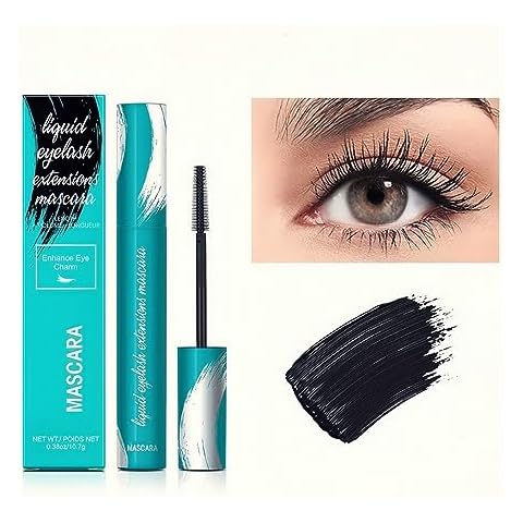 Mascara black Liquid Lash Extensions Long-Lasting Keep Your Lashes Thick And Waterproof Smudge-Proof Hypoallergenic 10.7g/0.38 OZ (Black) Cover