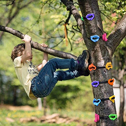 EGL YXBOOM 15 Rock Climbing Holds for Kids and Adult with 6 Ratchet