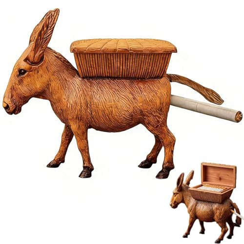 Vintage Donkey Cigarette Dispenser Retro Donkey Automatic Cigarette Holder Retro Donkey Kicking Motion Dispenser Quirky Vintage Donkey Smoker Decor Gift for Men Dad Smokers Vintage Lovers (1pcs)