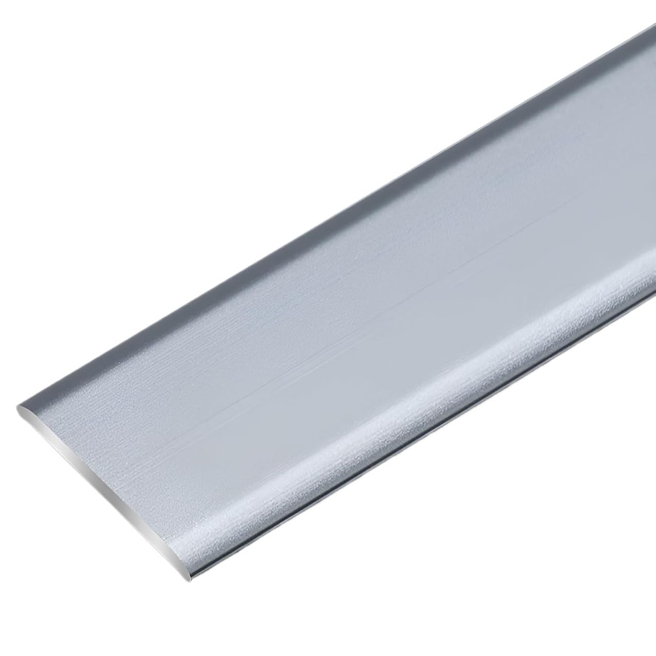 Self Adhesive Wall Trim Flexible,Aluminum Floor Transition Strip, Flat Divider for Doorways, for Doorway, Laminate Flooring, Joining Gaps of Planks Tile(Grey,90 * 3.3cm/35.4 * 1.29in)