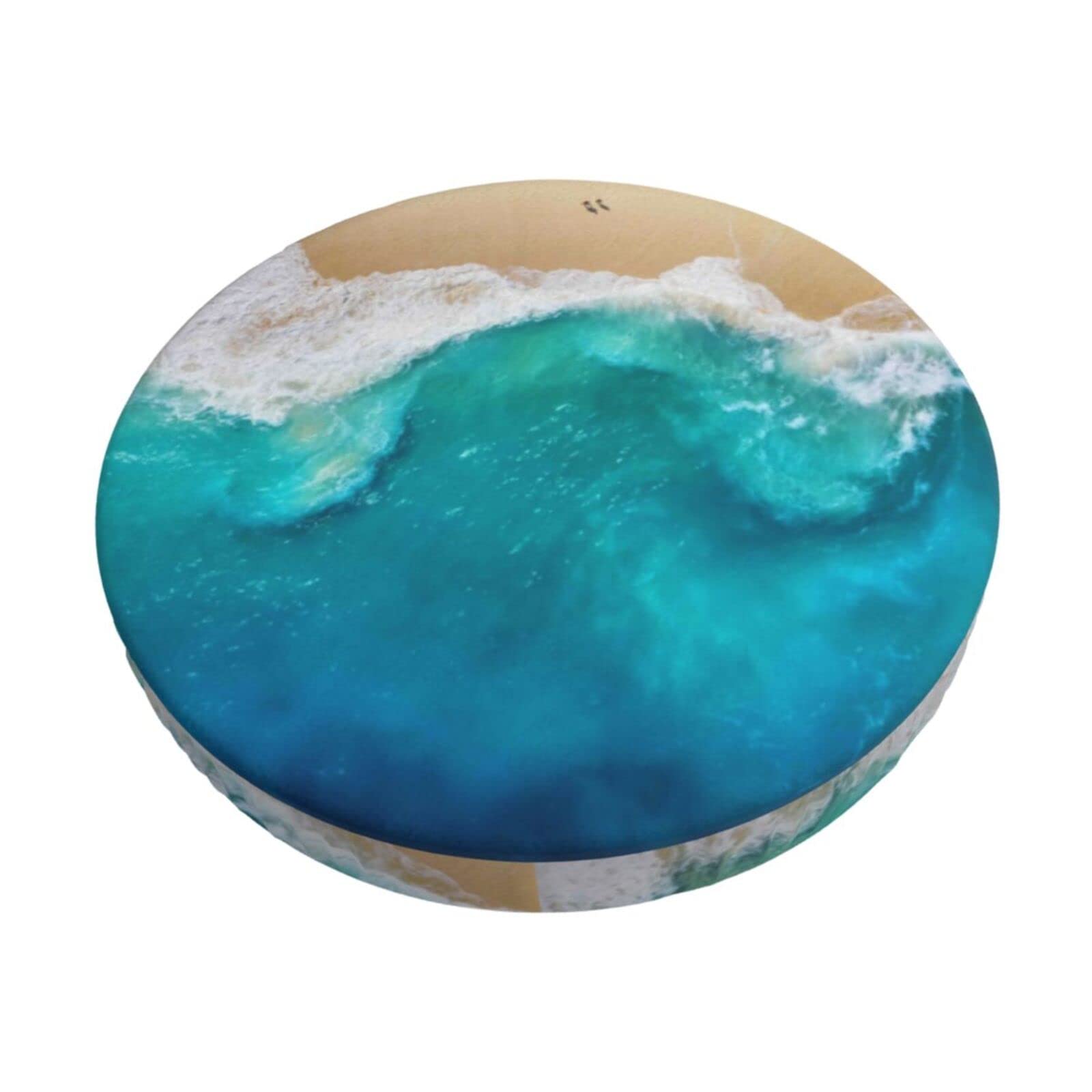 Melbrakin Beach Stool Covers Round,Stretch Round Bar Stool Covers Elastic Bar Stool Seat Covers Round Stool Cushion Slipcover Bar Chair Cover