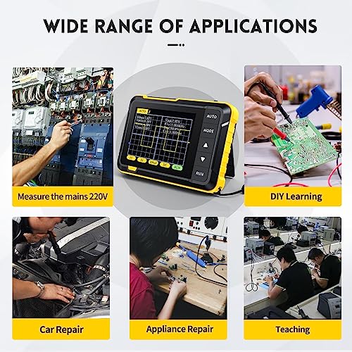 Image of FNIRSI DSO152 Mini Digital Handheld Oscilloscope Kit � Portable Pocket FNIRSI Oscilloscope, 1 Channel Automotive Scope, 2.8 inch TFT, 2.5MS /s, 200KHz Bandwidth, Auto Trigger