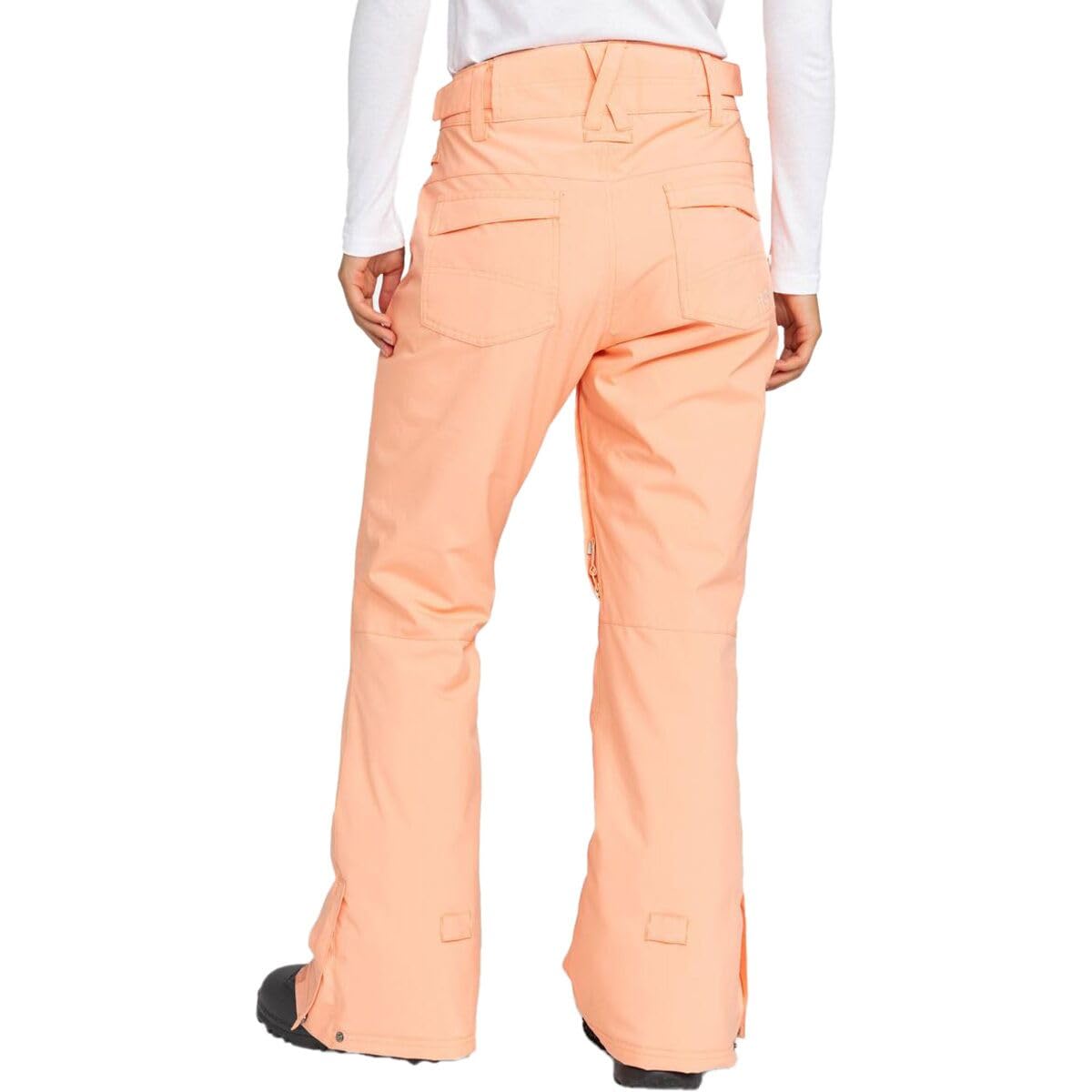 Roxy - Womens Backyard Snow Pants, Color Peach Pink, Size: Large