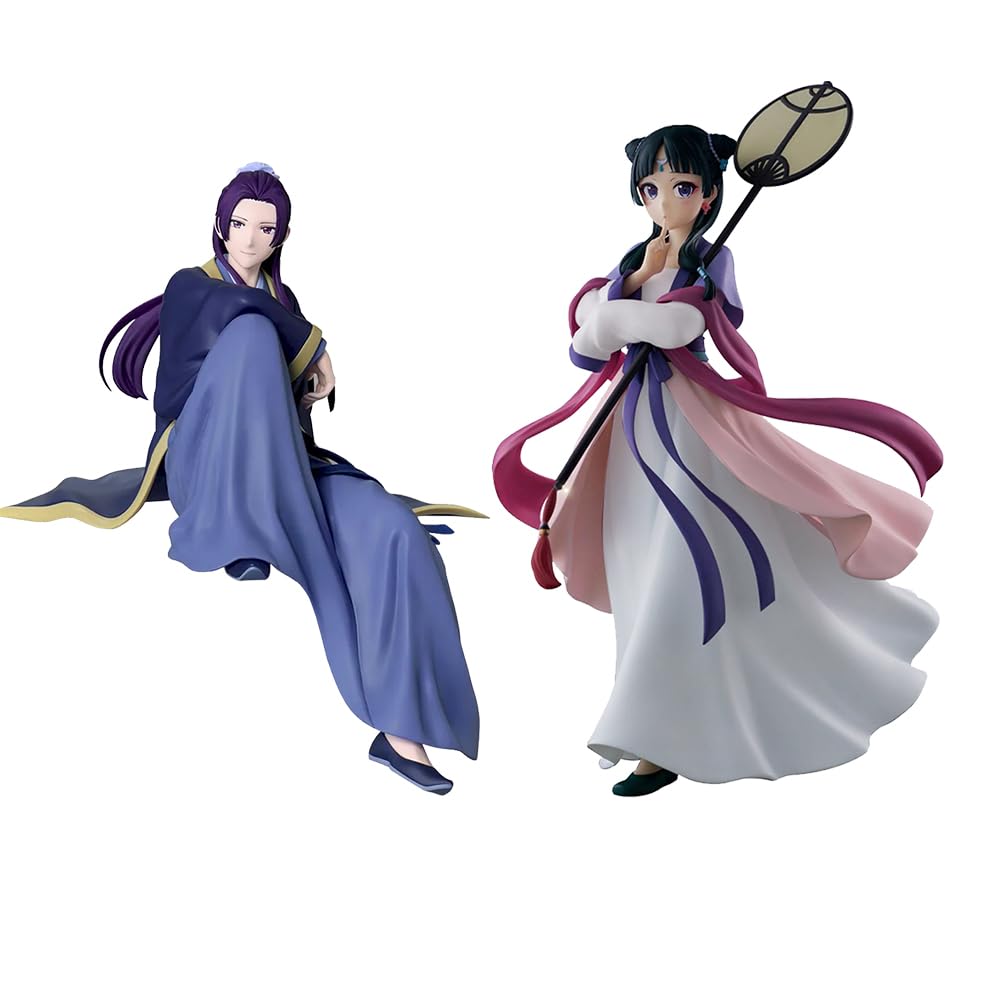 Zhongkaihua 2PCS Maomao and Jinshi Figure, PVC Model Anime Collectible Statue 16/19CM, Desktop Model Ornament for Display, Anime Action Figure Gifts