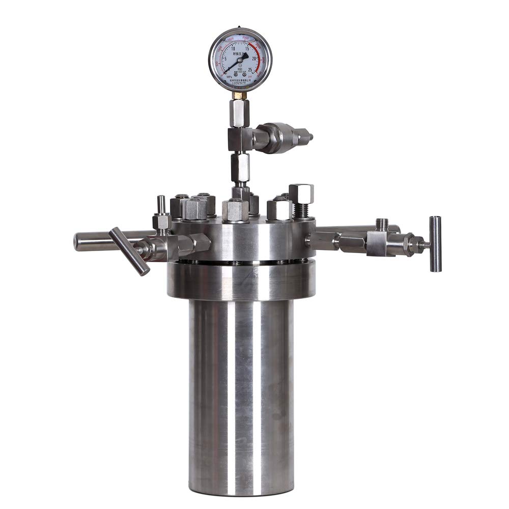 HNZXIB 50ML Laboratory Chemical Simple Stainless Steel High Pressure Reactor Autoclave?Autoclave Reactor High Pressure Reactor,Lab Pressure Vessel Pressure Vessel lab