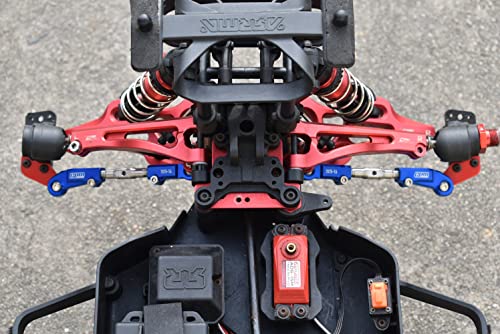 GPM for Arrma 1:7 Mojave 6S-ARA10058 / Mojave 6S V2-ARA7604V2 Upgrade Parts Aluminum 7075-T6 + Stainless Steel Adjustable Front Steering Tie Rod - Black