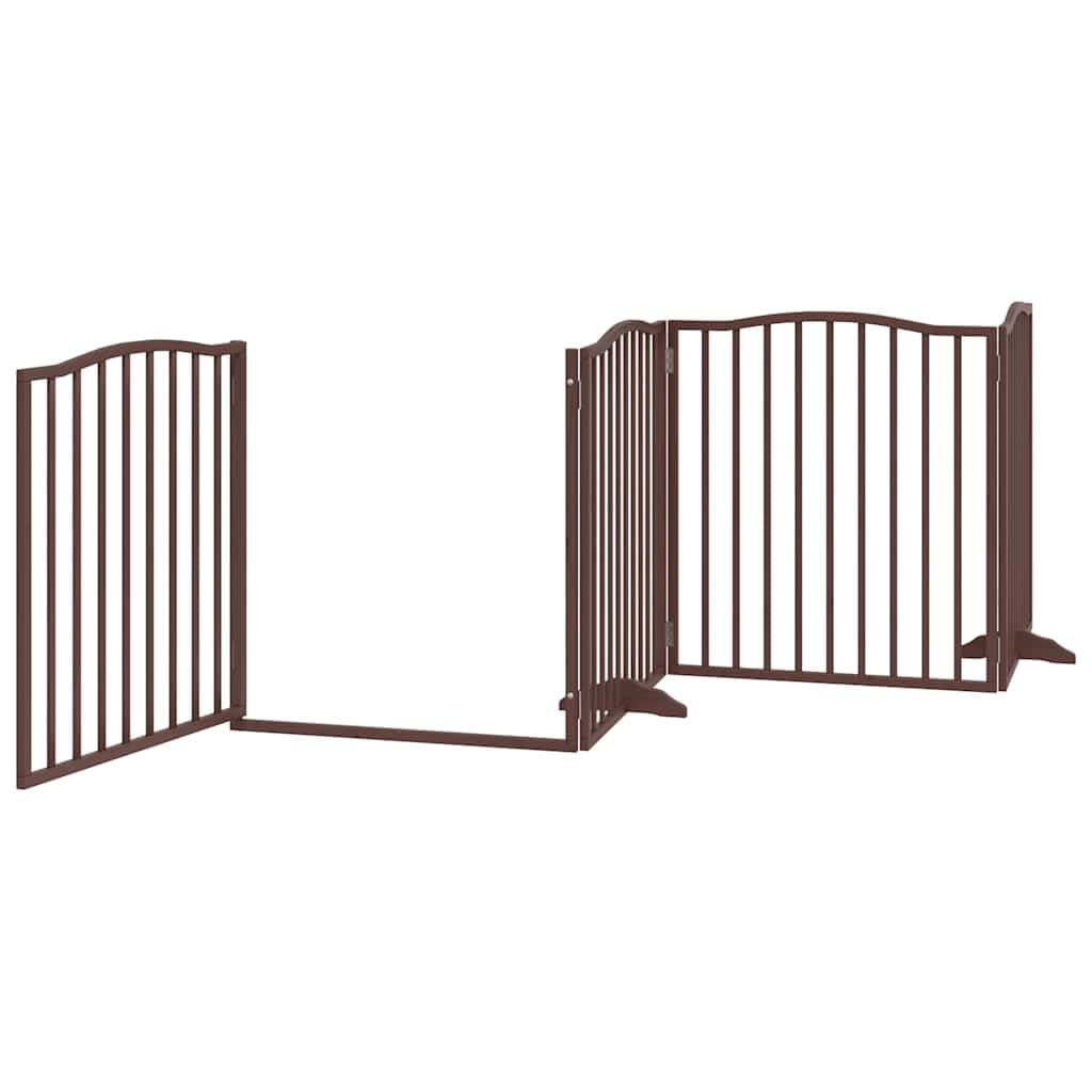 Genérico Puerta de Perros Plegable 6 Paneles Madera álamo marrón 480 cm,Productos para Mascotas,Productos para Mascotas,Productos para Perros,Casetas y cercados para perros-3155637