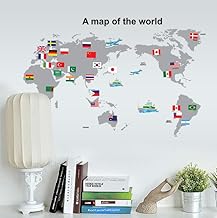 JAAMSO ROYALS World Map Wall Decor - Poster, Sticker for Wall (50 CM X 70 CM)