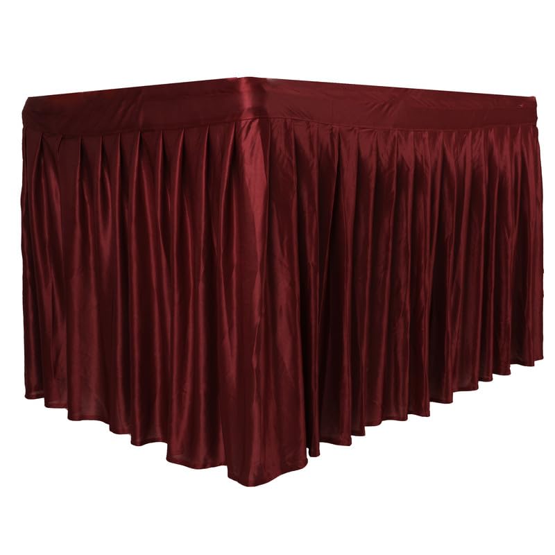 PRIYAKANT SAFAWALA Ganpati Decoration Table Jhalar Ideas at Home, Festival and Special Ganesh Chaturthi Decoration Use It, [Only Table Jhalar] (Size, Length 10 Feet and Height 30 Inches, Maroon)-image-33