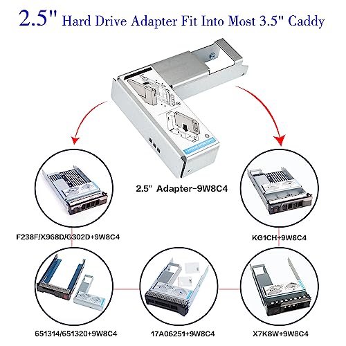 Pack-2 adaptadores SSD para bahías de 3.5 pulgadas miniatura 2
