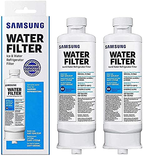 Samsung | 2x Filtre à eau HAFQIN, HAF-QIN/EXP, DA97-17376B, DA97-08006C Water Filter pour réfrigérateur Multi-Portes