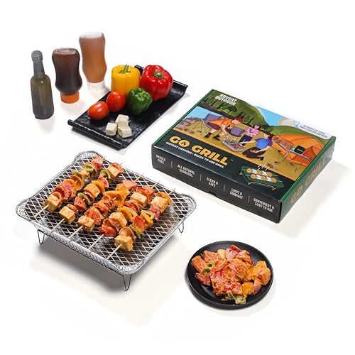 GO GRILL ™ | Barbeque (BBQ) Grill | Instant Lighting LumpWood Cha...