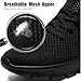 YRLTYO Mens Tennis Shoes Running Sneaker Slip On Walking Gym Workout Athletic Breathable Lightweight Jogging Casual Sport Shoes Black Size 11