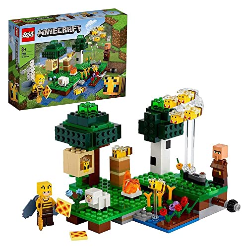 Image of LEGO 21165 Minecraft The Bee Farm, Building Set with Beekeeper and Sheep Figures, Toy for Boys and Girls Ages 8+