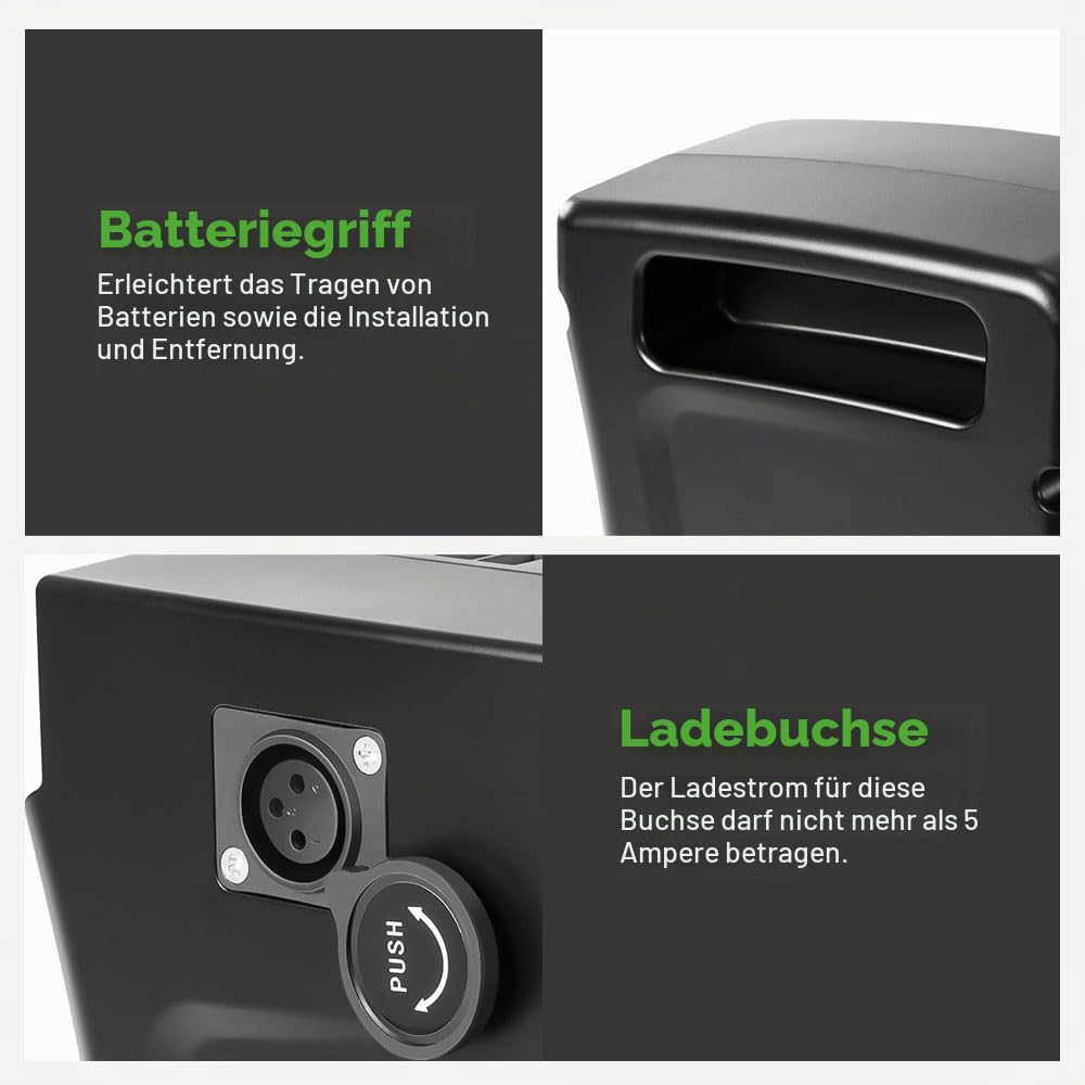 E-Bike Li-ion Batterie 36V Akku Austauschbar SideClick Silver von Zündapp, Kreidler