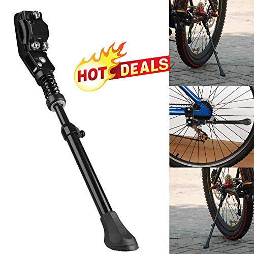 Lutun Suporte de bicicleta ajustável, suporte de pé lateral de bicicleta de liga de alumínio, chute