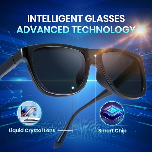 Cyxus 0.1 Seconds Smart Photochromic Sunglasses Men Women Polarized Sunglasses UV Protection with Blue Light Blocking P13003